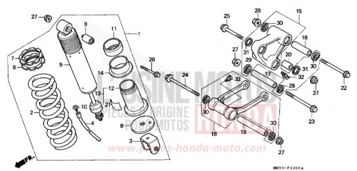 KISSEN, HINTEN (XL600VH/VJ) XL600VJ de 1988
